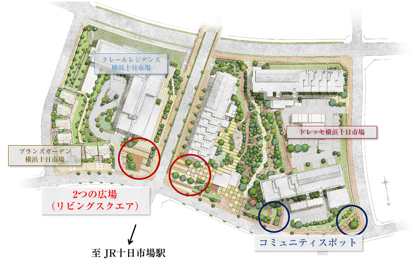 両街区配置計画図