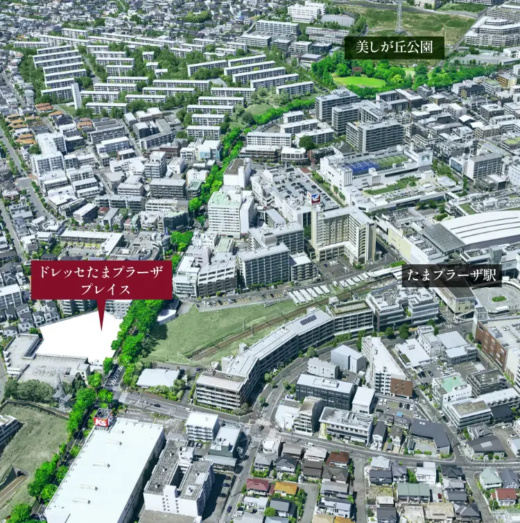 ドレッセたまプラーザ周辺地図画像