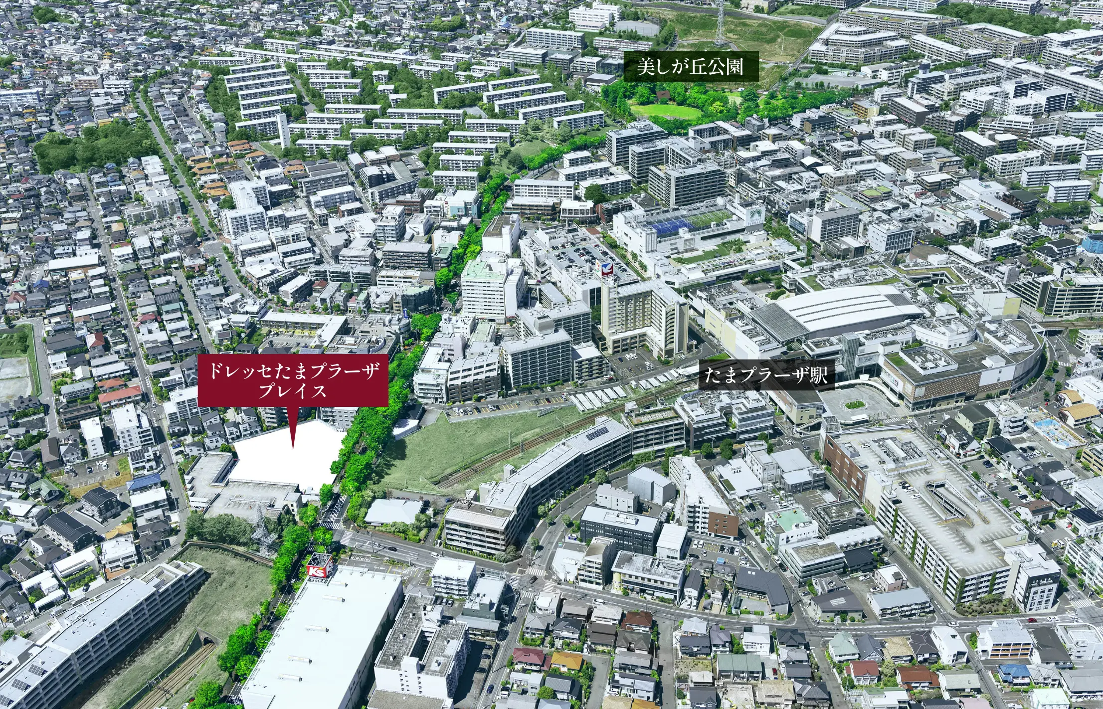 ドレッセたまプラーザ周辺地図画像
