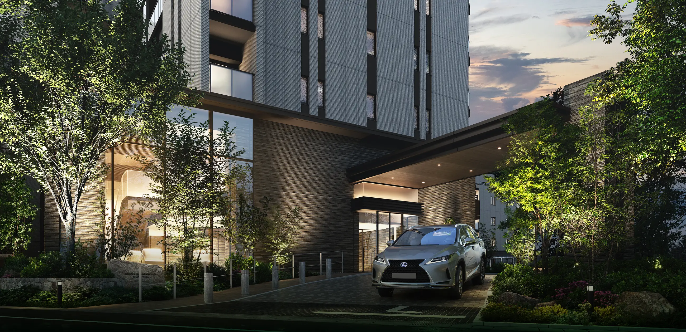 エントランスアプローチ完成予想CG