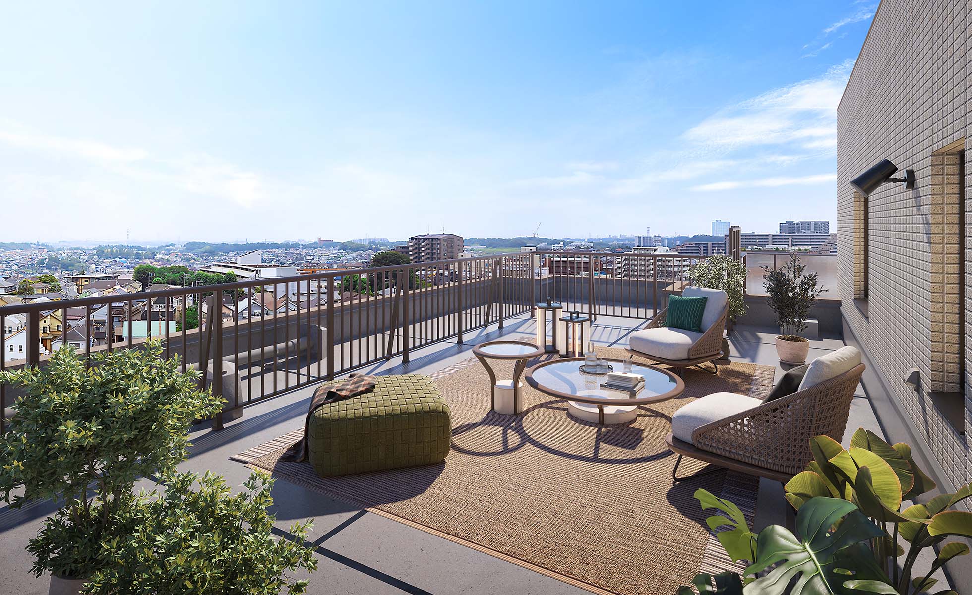 ルーフバルコニー完成予想CG