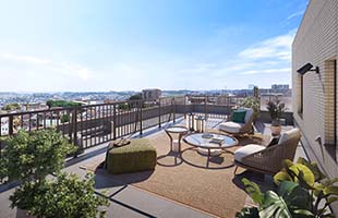 ルーフバルコニー完成予想CG