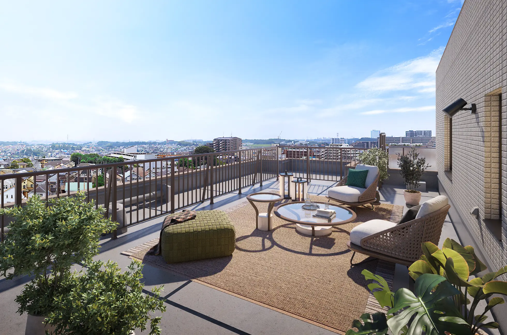 Bgrタイプルーフバルコニー完成予想CG