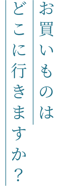 お買いものはどこに行きますか？