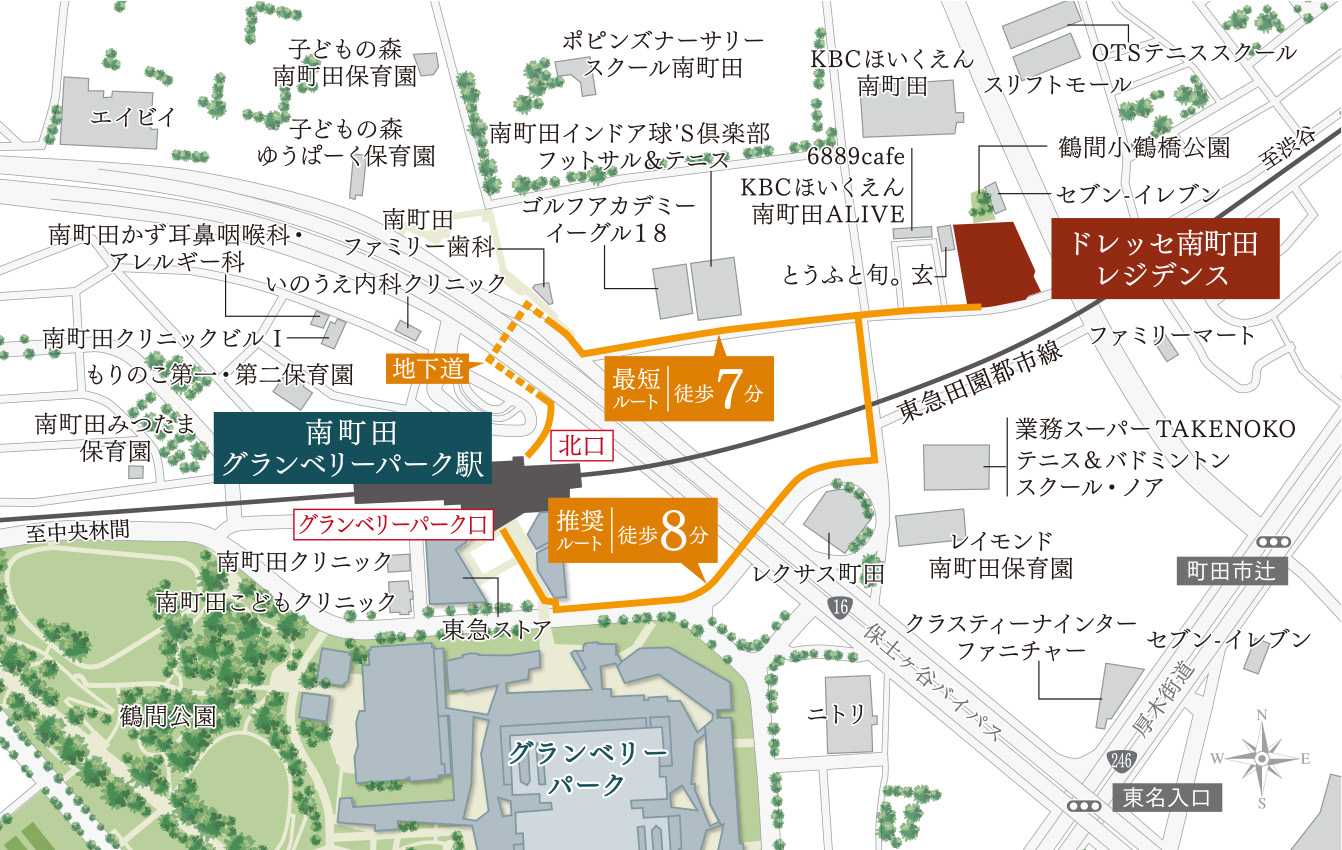 現地周辺MAP