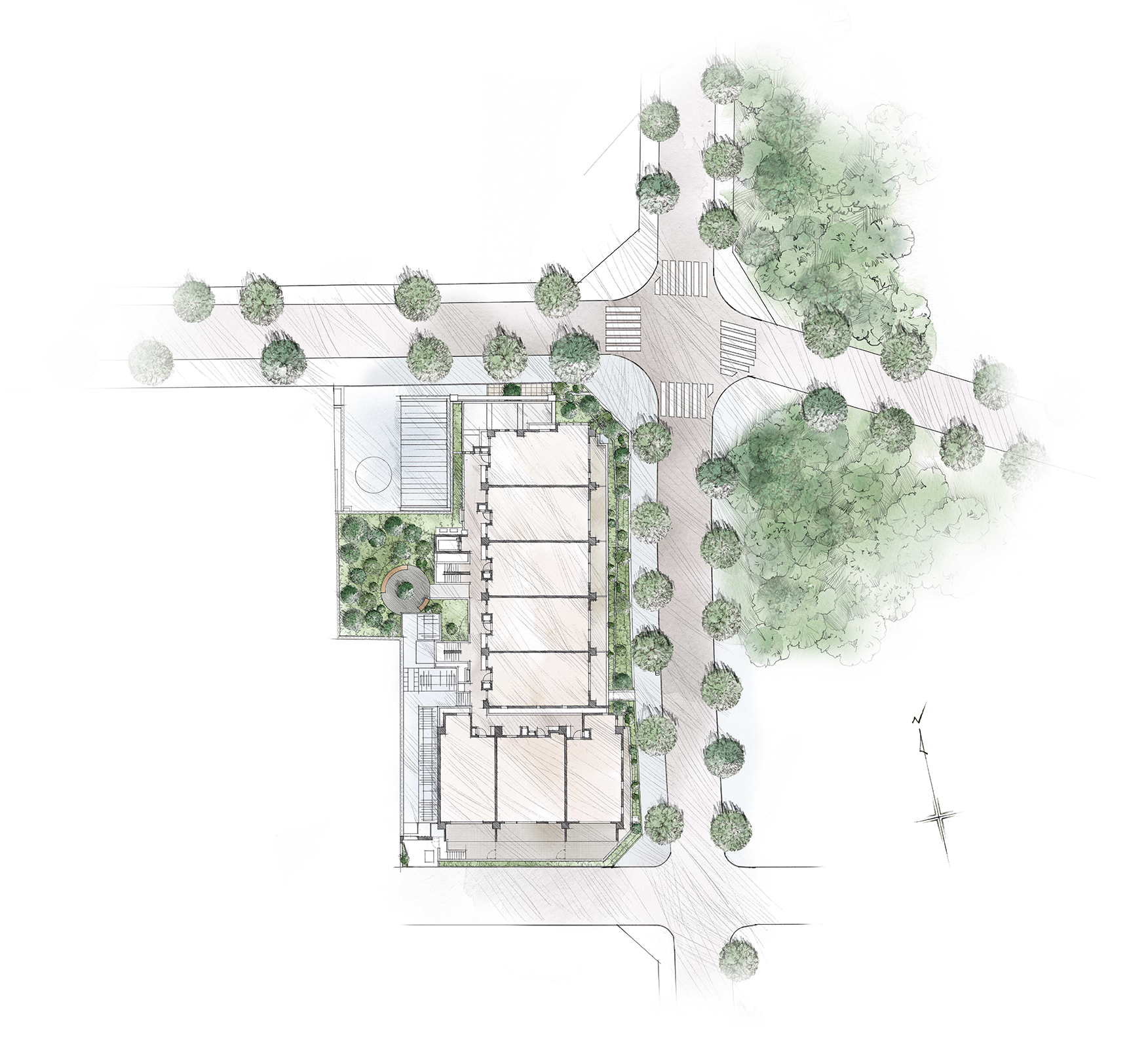 敷地配置イラスト