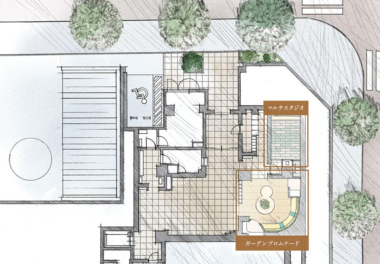 敷地配置イラスト
